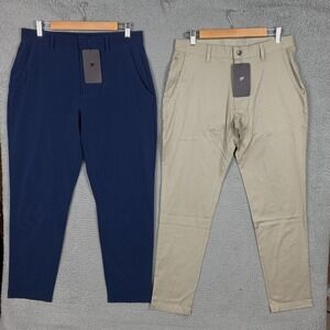 Fabletics High Side Chino & The Only Pant Medium / 32x32 Navy/Khaki Lot Of 2 NWT